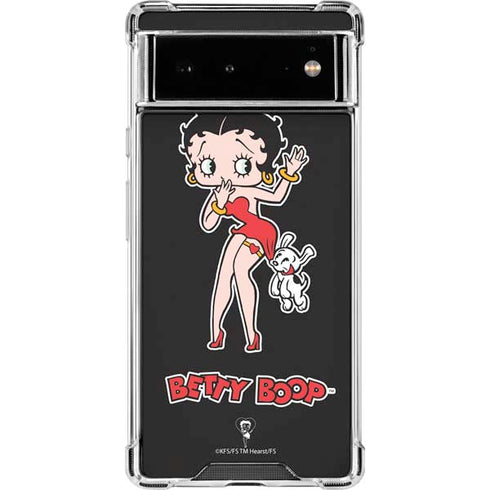 Betty Boop With Puppy Google Pixel 6 Clear Case